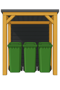 Container overkapping maken met HBM