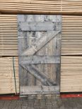 Steigerhouten deur - loftdeur - old look/grijs geïmpregneerd 100x200cm - Hout en Bouwmaterialen - 2023