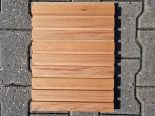 Bankirai / hardhout triple rhombus blokhutprofiel / gevelbekleding 21x140x4250 mm