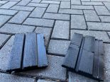 Deens rabat/dubbel rhombusprofiel zwart geïmpregneerd 28x145x4200 mm