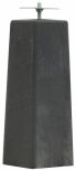 Betonpoer met stelplaat 18/15x50cm antraciet