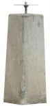 Betonpoer met stelplaat 18/15x50cm grijs - Hout en Bouwmaterialen - 2023