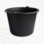 Bouwemmer Zwart, met hengsel