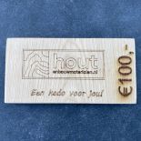 Cadeaubon €100 - Hout en Bouwmaterialen - 2023