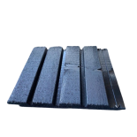 Deens rabat dubbel rhombusprofiel zwart geïmpregneerd 28x145x4200 mm