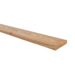 Douglas/Lariks regel/lat met ronde kant geschaafd 22x90x4000mm