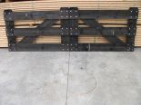Steigerhouten hek zwart 1mtr(H) 4mtr(B) dubbel - Hout en Bouwmaterialen - 2023