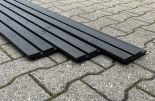 Deens rabat/dubbel rhombusprofiel zwart gespoten 28x145x4200 mm