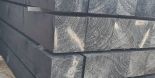 Douglas/Lariks paal zwart geïmpregneerd 75x75x3000mm