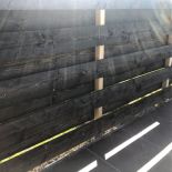 Complete zwarte schutting Douglas/Lariks 1,8x6m