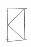 Verstelbaar stalen poortframe 90 x 155 cm, vuurverzinkt inclusief ophang ogen - Hout en Bouwmaterialen - 2023