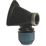 Tyleen PE muurplaat 20mm 1x klem en binnendraad