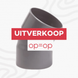 PVC lijmbocht 110mm 30gr m/m