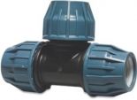 Tyleen PE T-stuk 90° 20mm 3x klem