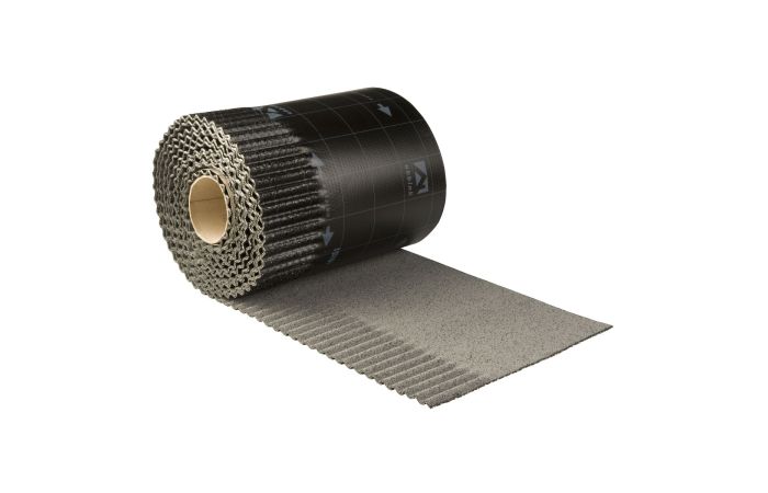 Ubbink Ubiflex loodvervanger ribbel 25cm grijs (per meter) (0534255)