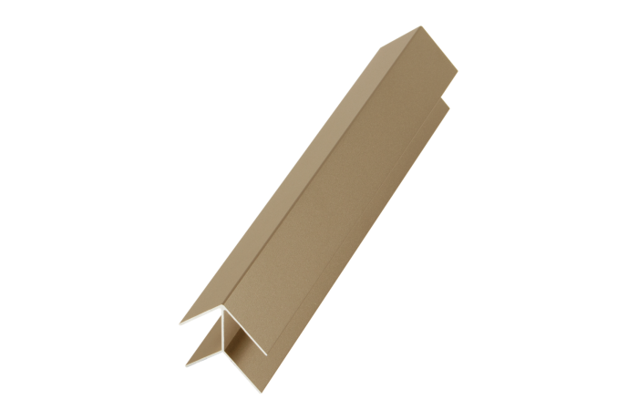 Eikenkleurig aluminium hoekprofiel 2900 mm – onderhoudsarme hoekafwerking.