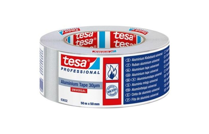 Aluminiumtape Universal Tesa 50Mm 50M 30Mu