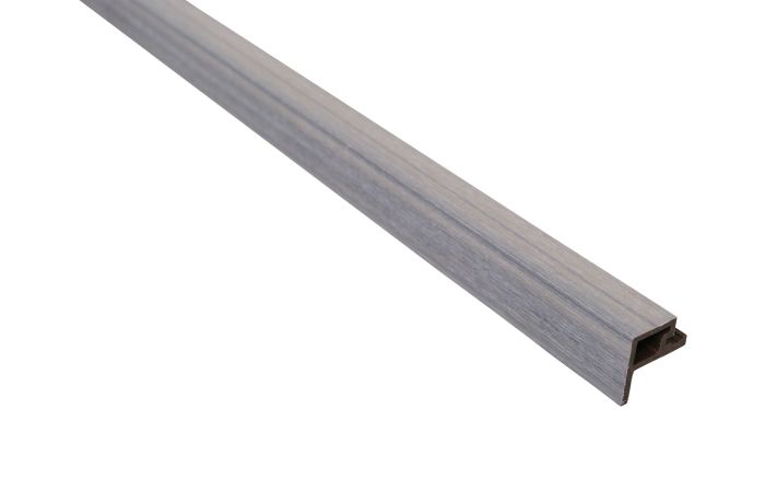 Vergrijsd Eikenkleurig composiet eindprofiel 2900 mm – duurzaam profiel voor nette randafwerki