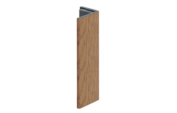 Eindprofiel 17mm Keralit - Licht eiken classic nerf