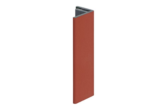 Eindprofiel 17mm Keralit - Steenrood classic nerf