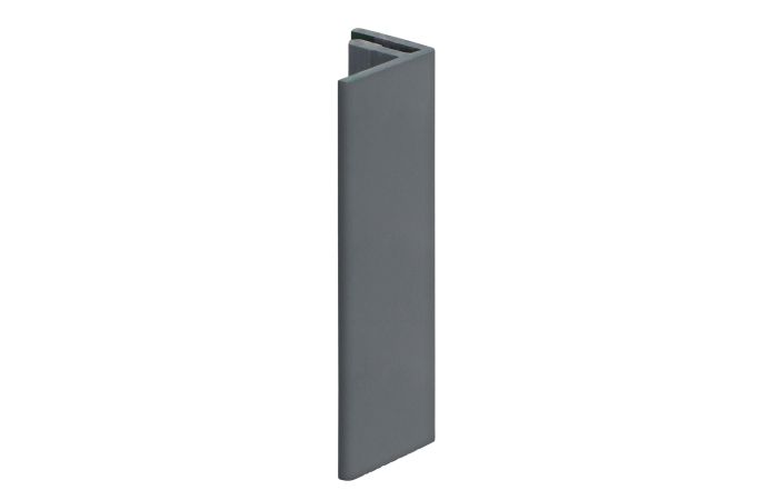 Eindprofiel 17mm Keralit - Dustgrey pure mat
