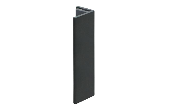 Eindprofiel 17mm Keralit - Nightblack pure mat