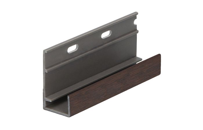 Omrandingprof. met ontwatering Keralit - Donker eiken classic nerf