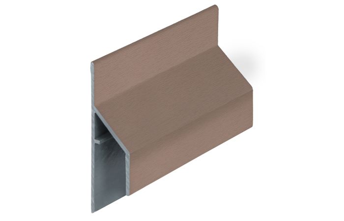 Trim/kraal aansluitprofiel 17mm Keralit - Bruingrijs classic nerf