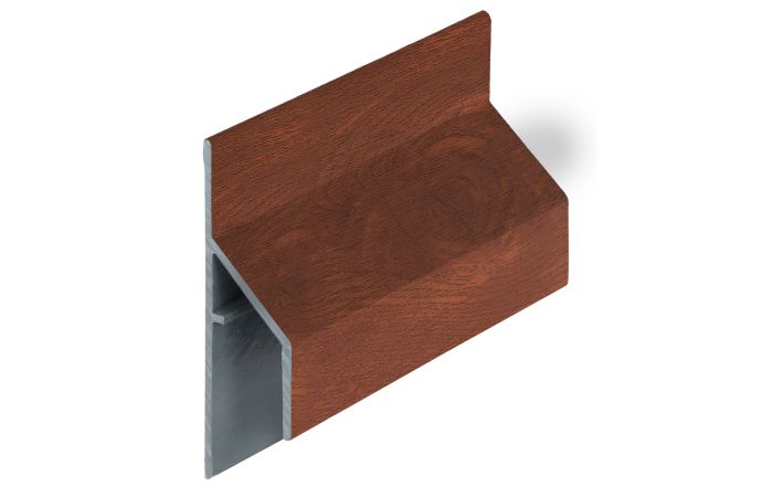 Trim/kraal aansluitprofiel 17mm Keralit - Golden oak classic nerf