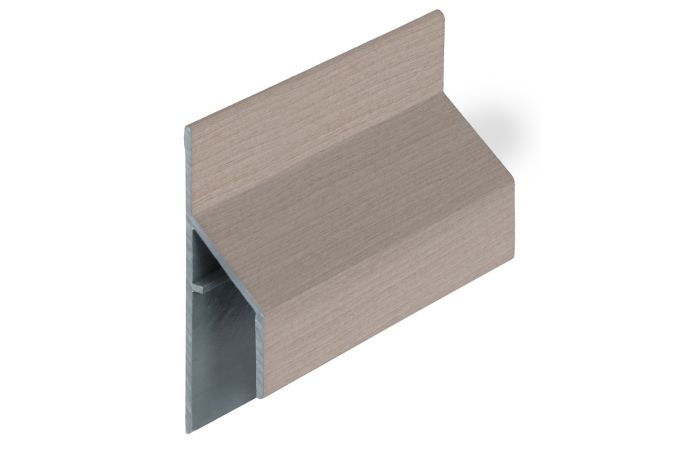 Trim/kraal aansluitprofiel 17mm Keralit - Vergrijd ceder classic nerf