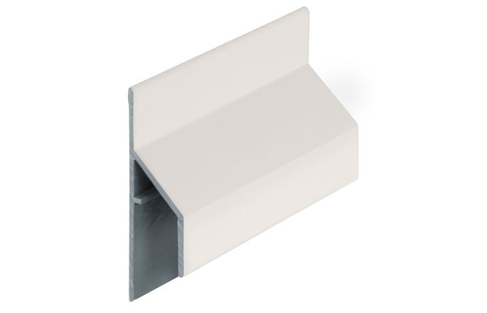 Trim/kraal aansluitprofiel 17mm Keralit - Snowwhite pure mat