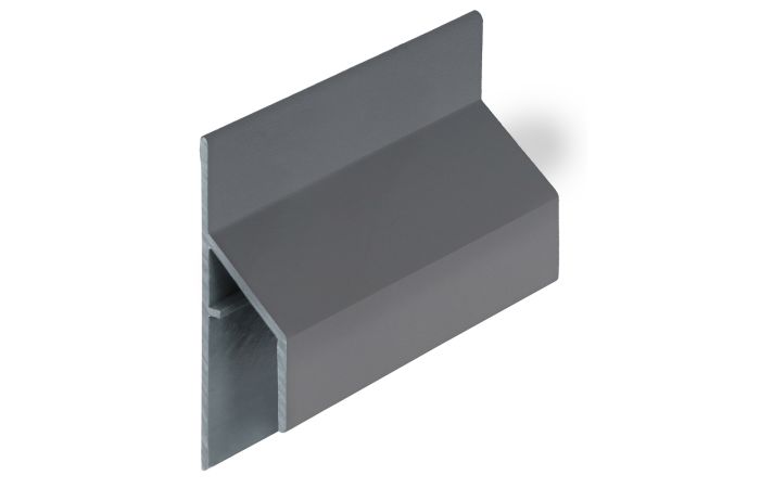 Trim/kraal aansluitprofiel 17mm Keralit - Dustgrey pure mat