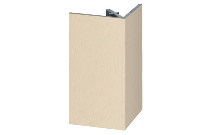 Uitw. rechthoekprofiel Keralit 46x46mm - Licht ivoor classic nerf
