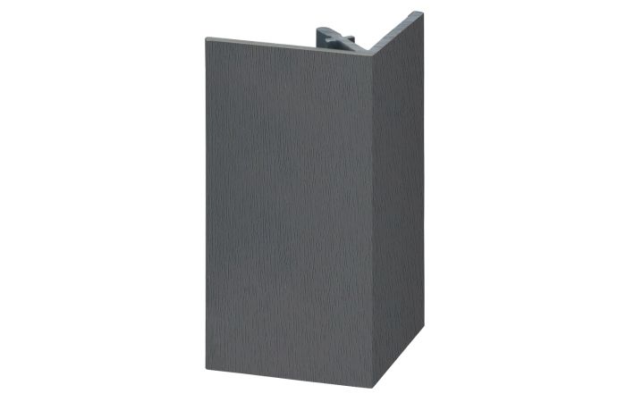 Uitw. rechthoekprofiel Keralit 46x46mm - Antraciet classic nerf