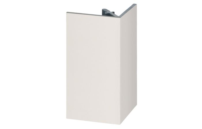 Uitw. rechthoekprofiel Keralit 46x46mm - Snowwhite pure mat