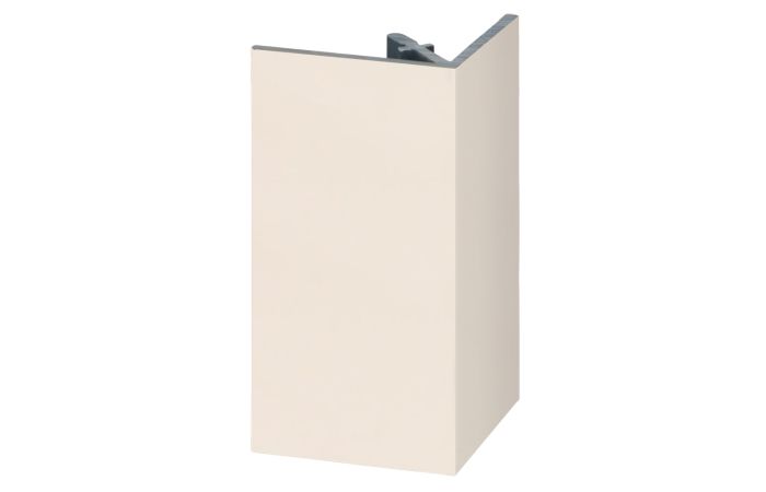 Uitw. rechthoekprofiel Keralit 46x46mm - Sandcream pure mat