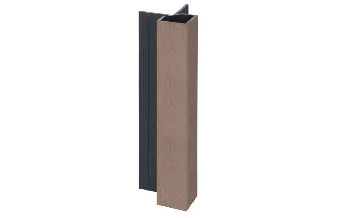 Keralit uitwendig hoekprofiel 32x32mm - Bruingrijs classic nerf