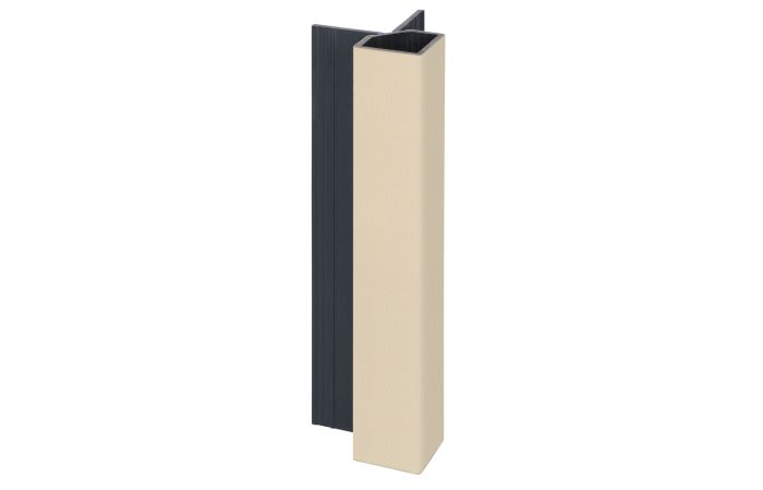 Keralit uitwendig hoekprofiel 32x32mm - Licht ivoor classic nerf