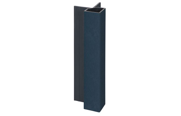 Keralit uitwendig hoekprofiel 32x32mm - Staalblauw classic nerf