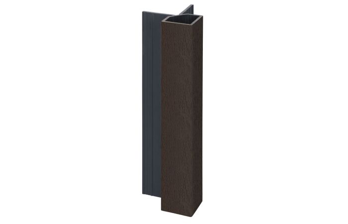Keralit uitwendig hoekprofiel 32x32mm - Donkerbruin classic nerf