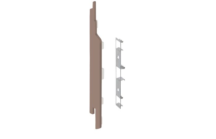 Eindkap+connector  links voor 2814 (5st) - Bruingrijs classic nerf