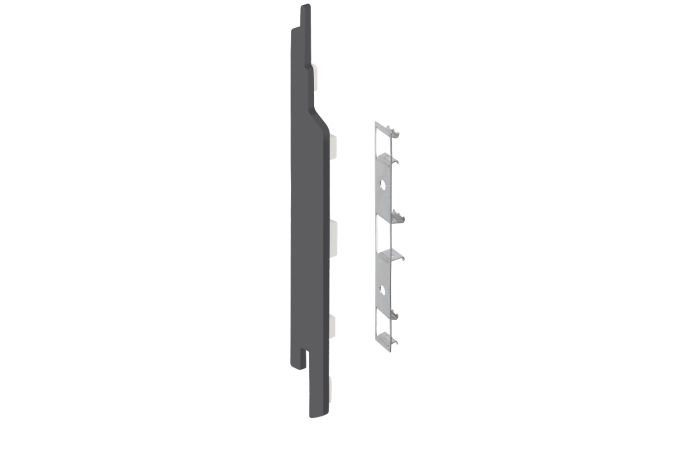 Eindkap+connector  links voor 2814 (5st) - Antraciet classic nerf