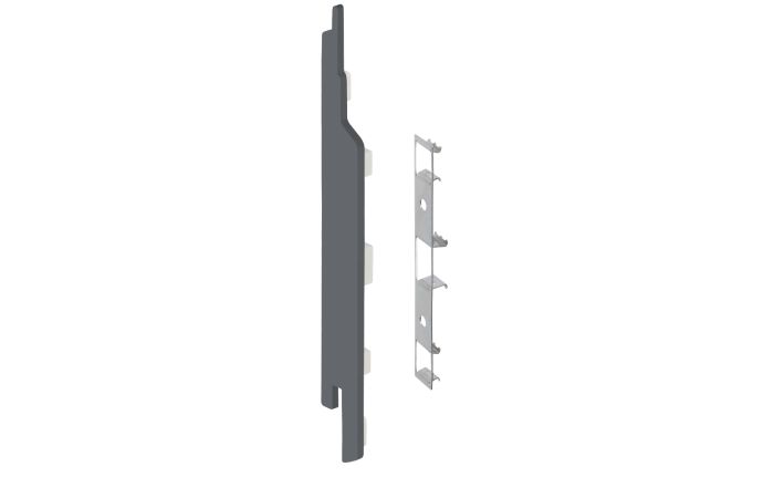 Eindkap+connector  links voor 2814 (5st) - Dustgrey pure mat