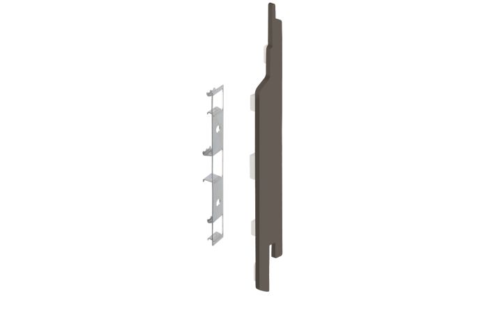 Eindkap+connector rechts voor 2814 (5st) - Kwartsgrijs classic nerf