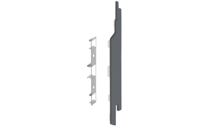 Eindkap+connector rechts voor 2814 (5st) - Dustgrey pure mat