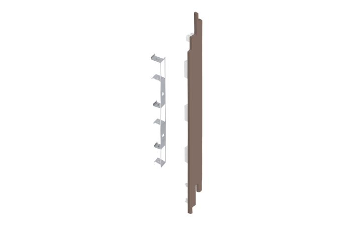 Eindkap+connector rechts voor 2819 (5st) - Bruingrijs classic nerf