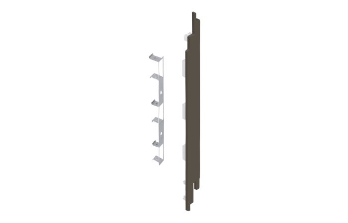 Eindkap+connector rechts voor 2819 (5st) - Kwartsgrijs classic nerf