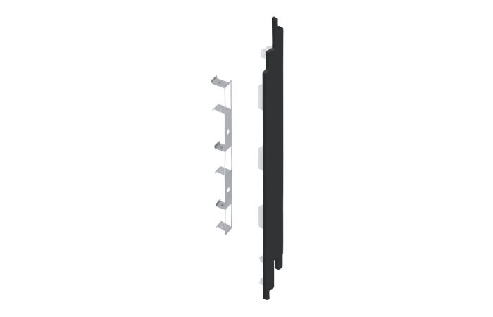 Eindkap+connector rechts voor 2819 (5st) - Zwart classic nerf