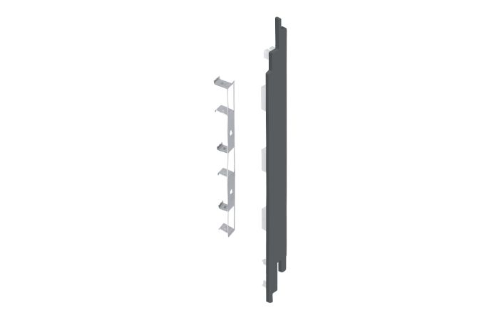 Eindkap+connector rechts voor 2819 (5st) - Basaltgrijs classic nerf