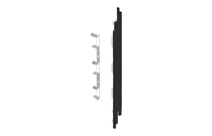 Eindkap+connector rechts voor 2819 (5st) - Zwartgrijs classic nerf